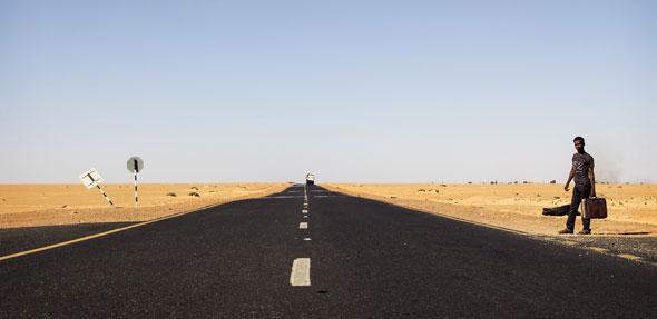 Sudanese hitchhiker, Credit: Christiaan Triebert