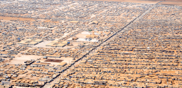 Zaatari camp for Syrian refugees in Jordan, Credit: US State Department photo / Public Domain