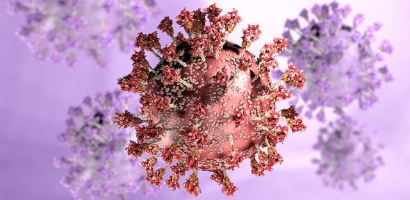 SARS-CoV-2 3D rendering, Credit: Naeblys (Getty Images) Covid-19 seen under the microscope. SARS-CoV-2, 3D rendering