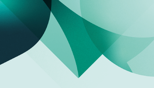 Abstract artwork in shades of University Blue, using arrow elements from the University of Cambridge shield.