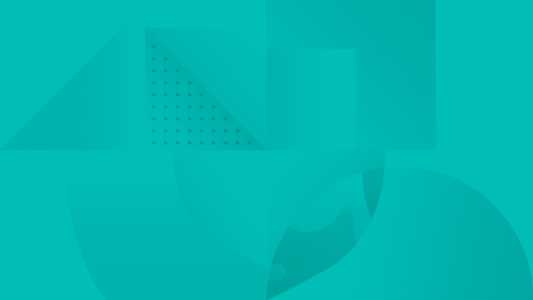 Abstract and contemporary artwork using the University shield in a variety of simple patterns, using shades of the University Blue colour.