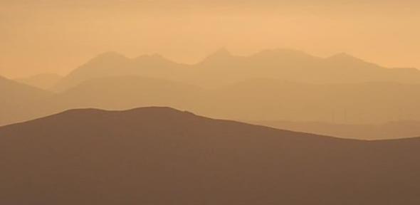 Photo of sunset in the Cairngorms