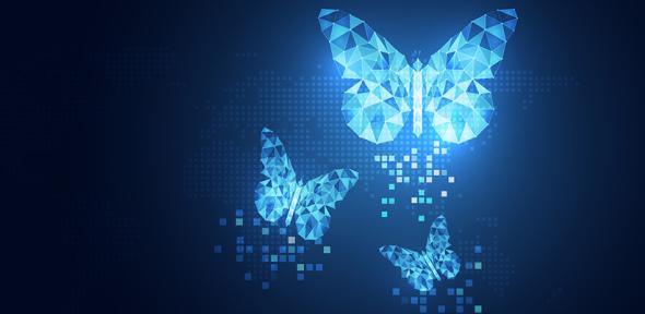 Butterfly abstract technology