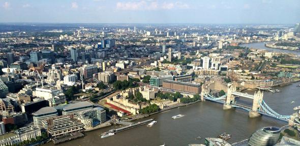 Overlooking the Thames