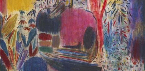 Detail from The little Frenchman by Tal R