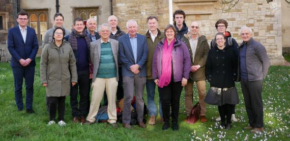 Team members from Centre for Climate Repair at Cambridge, RAF and TUDCI  Photos show: Front row from left to right: Dr Isabelle Steinke (TUDCI), Dr Shaun Fitzgerald (CCRC), Sir David King (CCRC), Professo