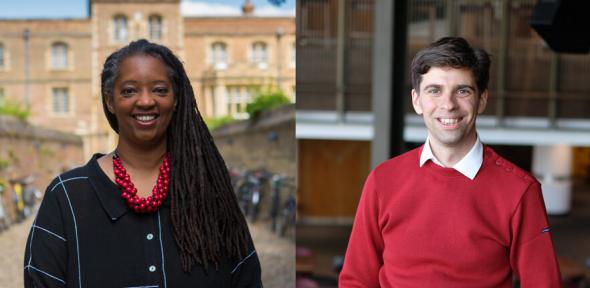 Composite image of Sonita Alleyne and Simon Fairclough
