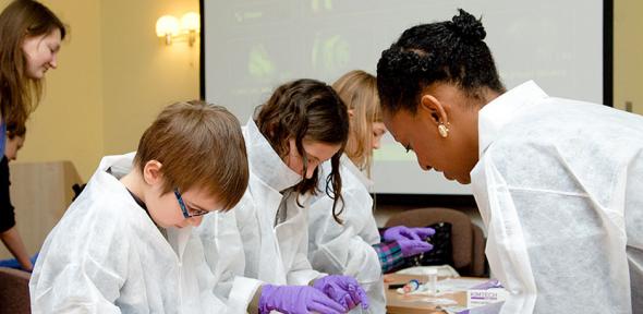 Children get hands-on!