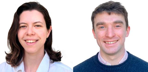 Poppy Oldroyd (left) and Matthew McLoughlin (right), Credit: Schmidt Science Fellows Poppy Oldroyd (left) and Matthew McLoughlin (right)