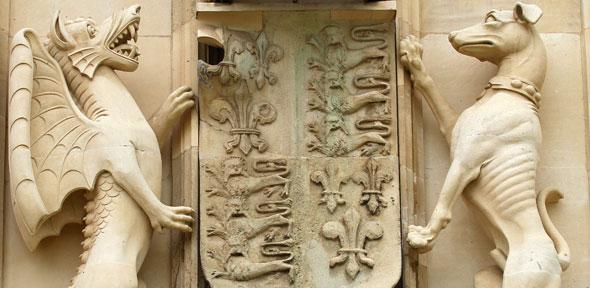 Escutcheon on King's College Chapel