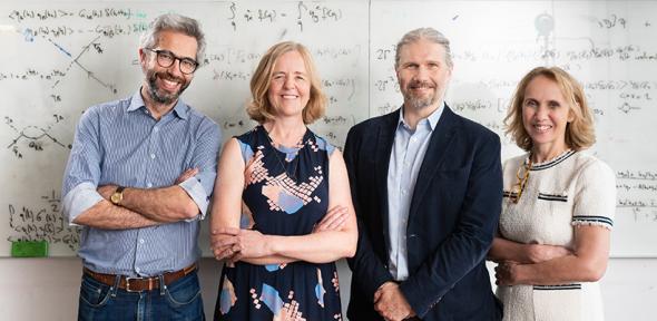 L-R: Professor John Morton (UCL), Professor Rachel McKendry (UCL), Professor Mete Atatüre (Cambridge), Professor Eleni Nastouli (UCL)