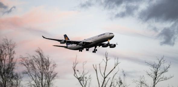 Aeroplane flying