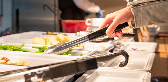 A Cambridge college cafeteria