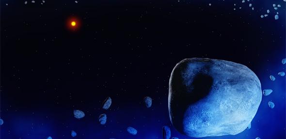 Illustration of the dust ring surrounding HD 181327