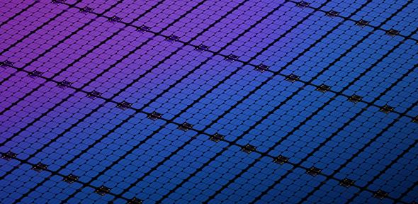 Solar panel close up