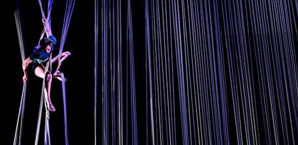  Student performing on rigging at the University of Stockholm’s ‘Department of Circus’, which explores different disciplines through circus arts.