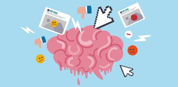Illustration representing potential online harms