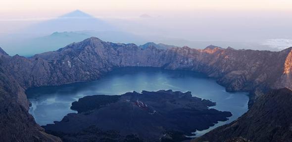 Mount Rinjani in Indonesia, which had one of the largest eruptions in the last millennium in 1257 (magnitude 7). 