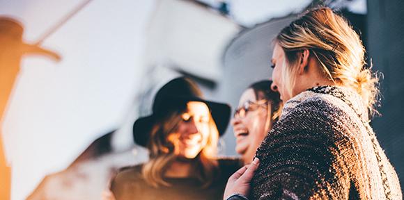 Women laughing