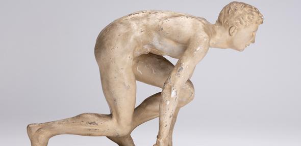 Robert Tait McKenzie, Plaster cast of Sprinter (1902) © The Fitzwilliam Museum, Cambridge