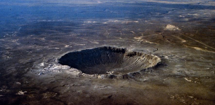 Barringer Crater aerial photo