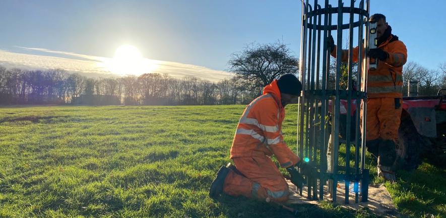 Planting a native deciduous tree at Madingley Park