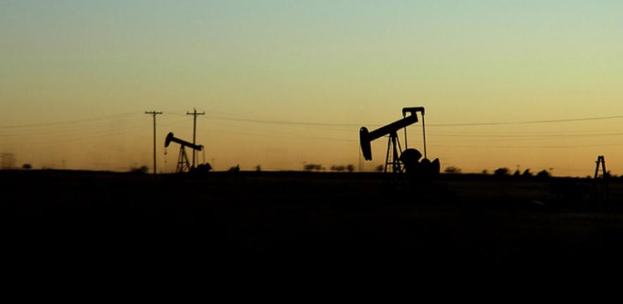 Oklahoma Sunset Oil Well