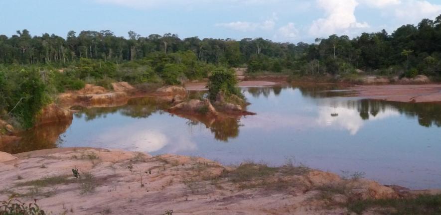 Gold mine in Rondonia, Amazonian Brazil