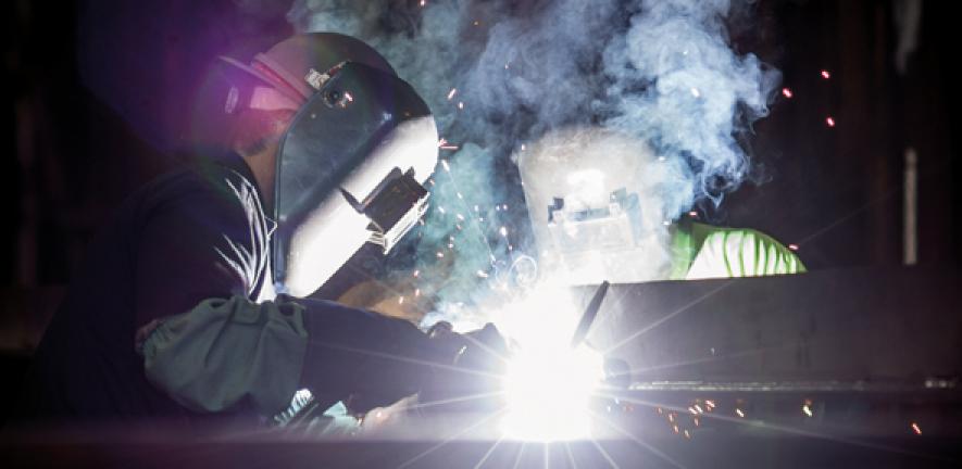 Steel workers