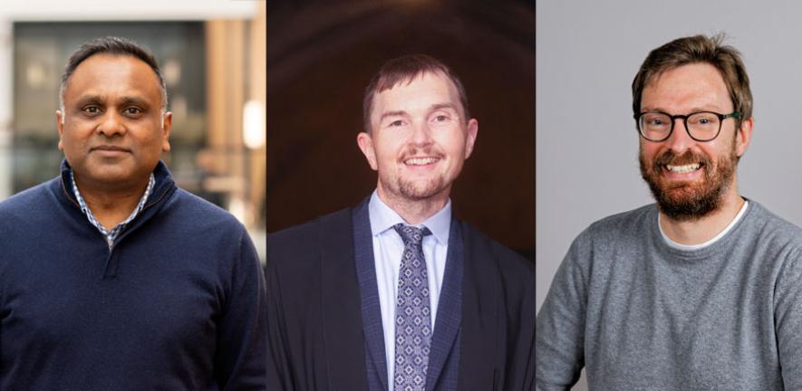 Left to right: Manish Chhowalla, Nic Lane, Erwin Reisner