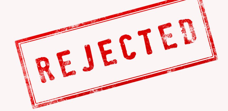 Rejected stamp