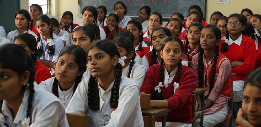 Female students in an Indian classroom. Photo: Yogendra Singh via Unsplash
