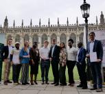 Climate Challenge winners pose for a photo at King's College