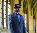 Chris Macdonald wearing a VR headset