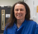 Clare Bryant in her lab