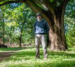Nabil Ali in the Botanic Garden