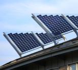 Solar panels at West Cambridge