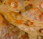 Handprints in the Cueva de las Manos, Patagonia, made by hunter-gatherers around 9,000 years ago