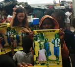 Charlotte Dixon working in Sierra Leone