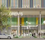 Artist's impression of the entrance to the future Cambridge Children’s Hospital