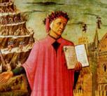 Dante's Divine Comedy shown in a fresco by Michelino