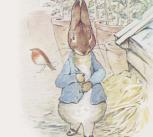 Illustration of Peter Rabbit from The Tale of Peter Rabbit by Beatrix Potter