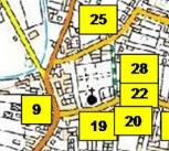 Map of test pits from the Willingham dig