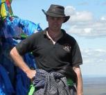 Robin Irvine at the shrine on top of Shilin Bogd