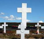 Argentinian graves in East Falkland. While soldiers were often characterized as victims of the junta in the war’s immediate aftermath, they are now seen by many as patriots who died for a righteous cause.