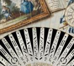 Folding ‘Trompe l’oeil’ fan, English, c.1750