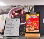 PACE labels alongside menus