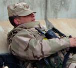 Resting soldiers