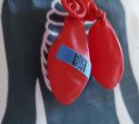 Deflated balloons representing punctured lung after COVID-19 infection