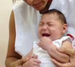 Baby with microcephaly